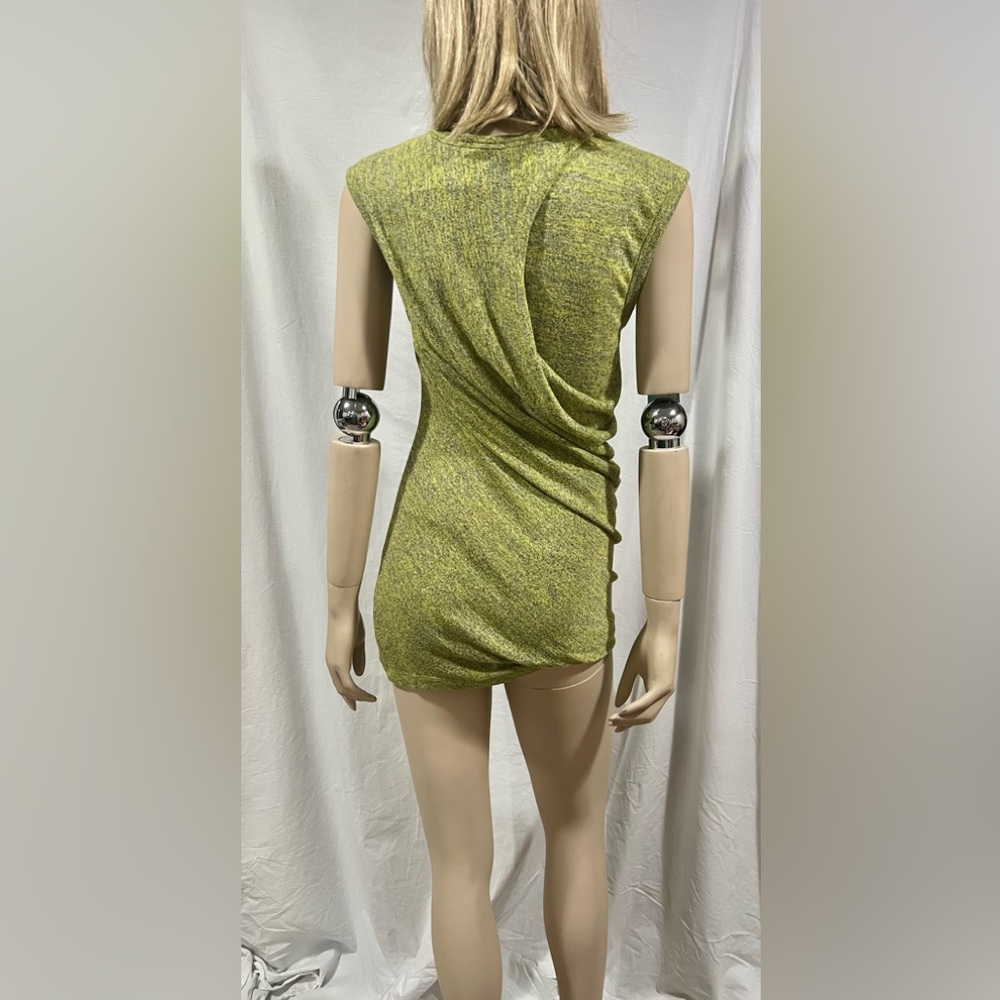 Alexander Wang Textured Yellow Mini Dress - Picture 3 of 4